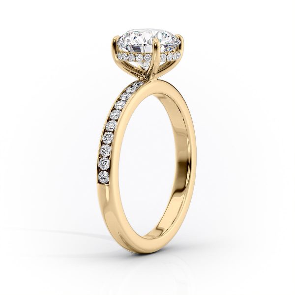 The Marilyn Set With A 3.5 Carat Round Moissanite Cheap