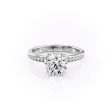 The Marilyn Set With A 3 Carat Round Moissanite For Discount