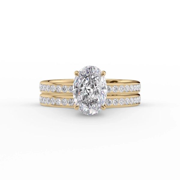 The Marilyn Set With A 2.5 Carat Oval Moissanite Online Hot Sale