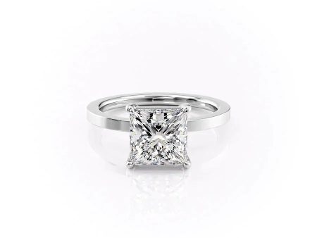 The Eleanor Set With A 1 Carat Princess Moissanite Online Hot Sale