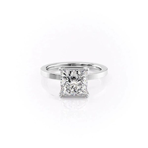 The Eleanor Set With A 1 Carat Princess Moissanite Online Hot Sale